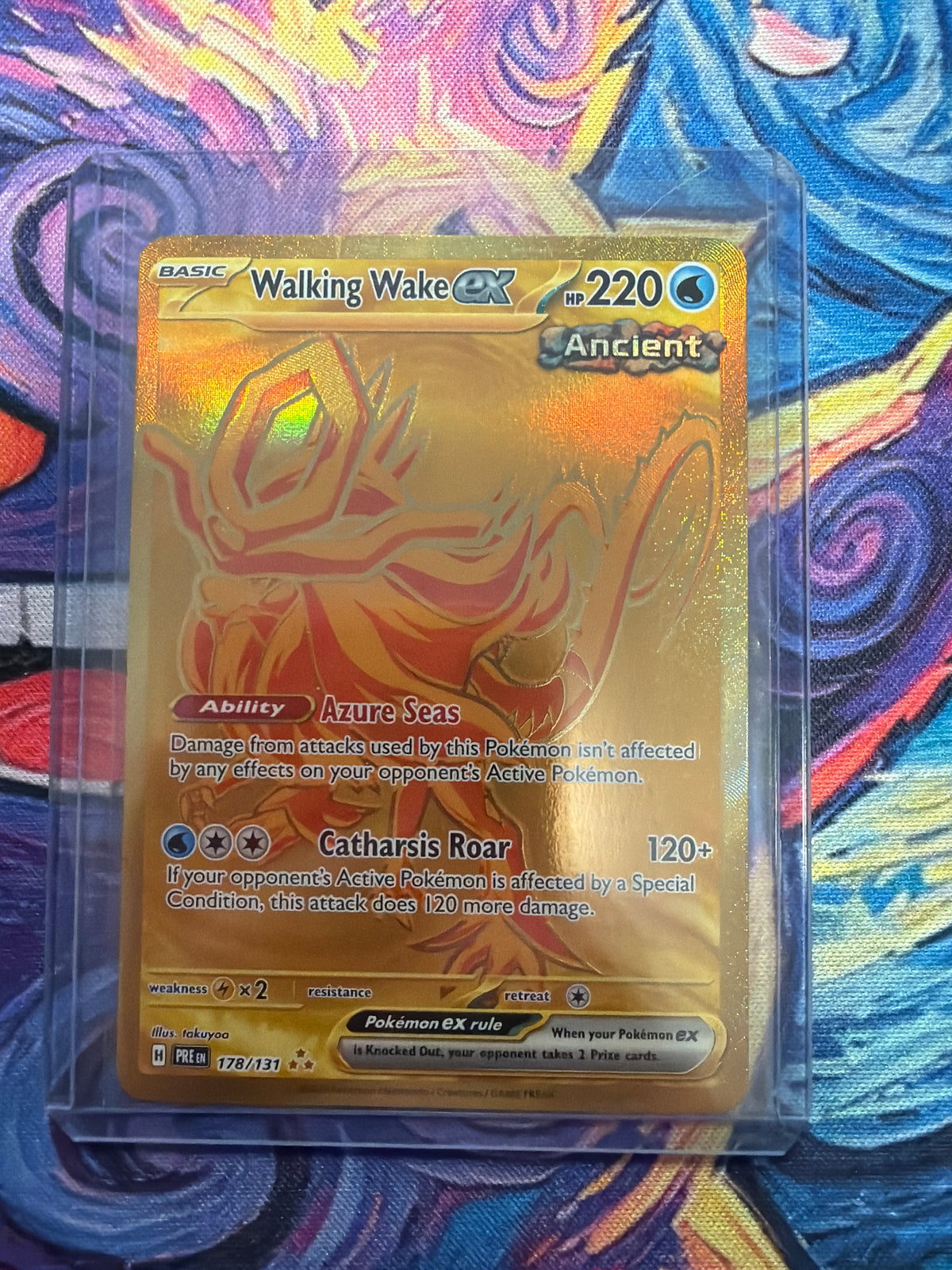 Pokémon TCG Walking Wake ex Prismatic Evolutions Hyper Rare Holo ENG 178/131