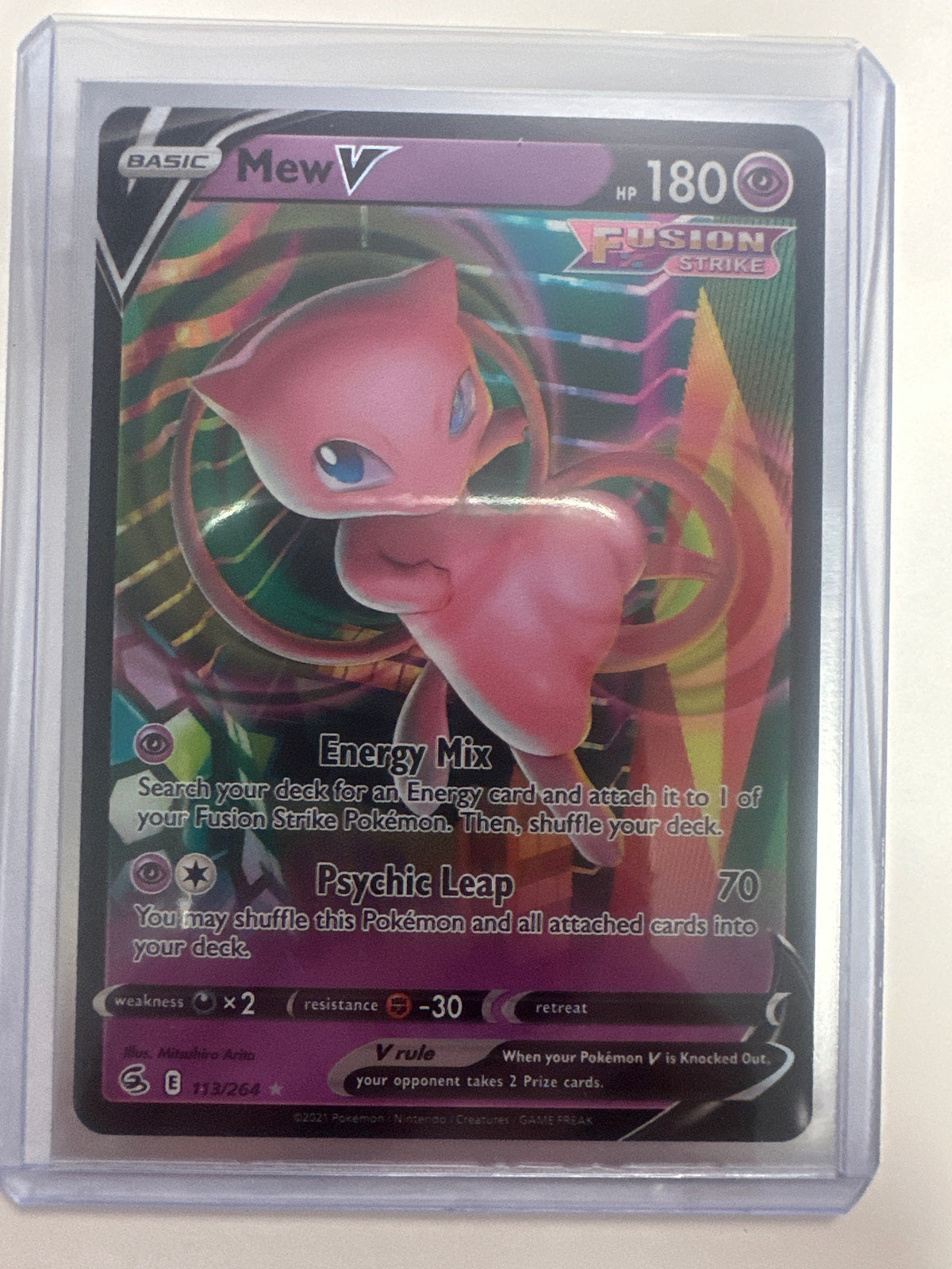 Mew V 113/264 • Fusion Strike | Pokémon