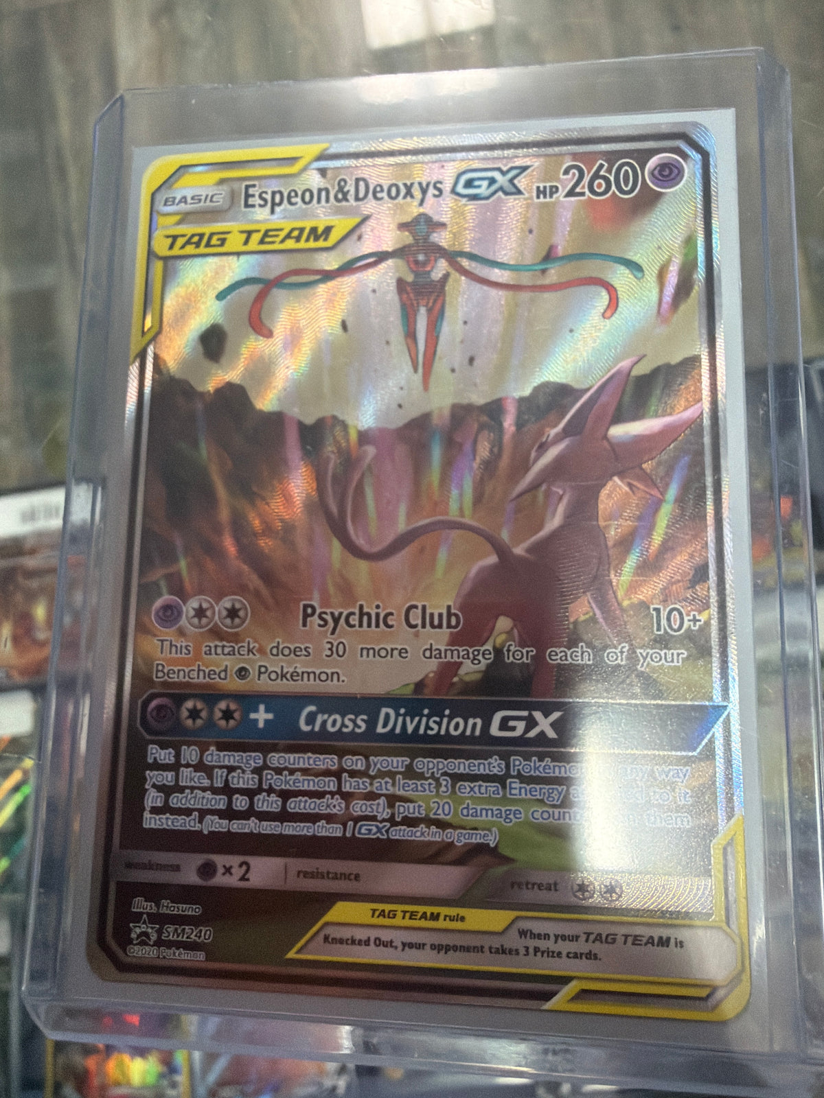 Sun and Moon Espeon & Deoxys GX TAG TEAM Promo | Pokémon