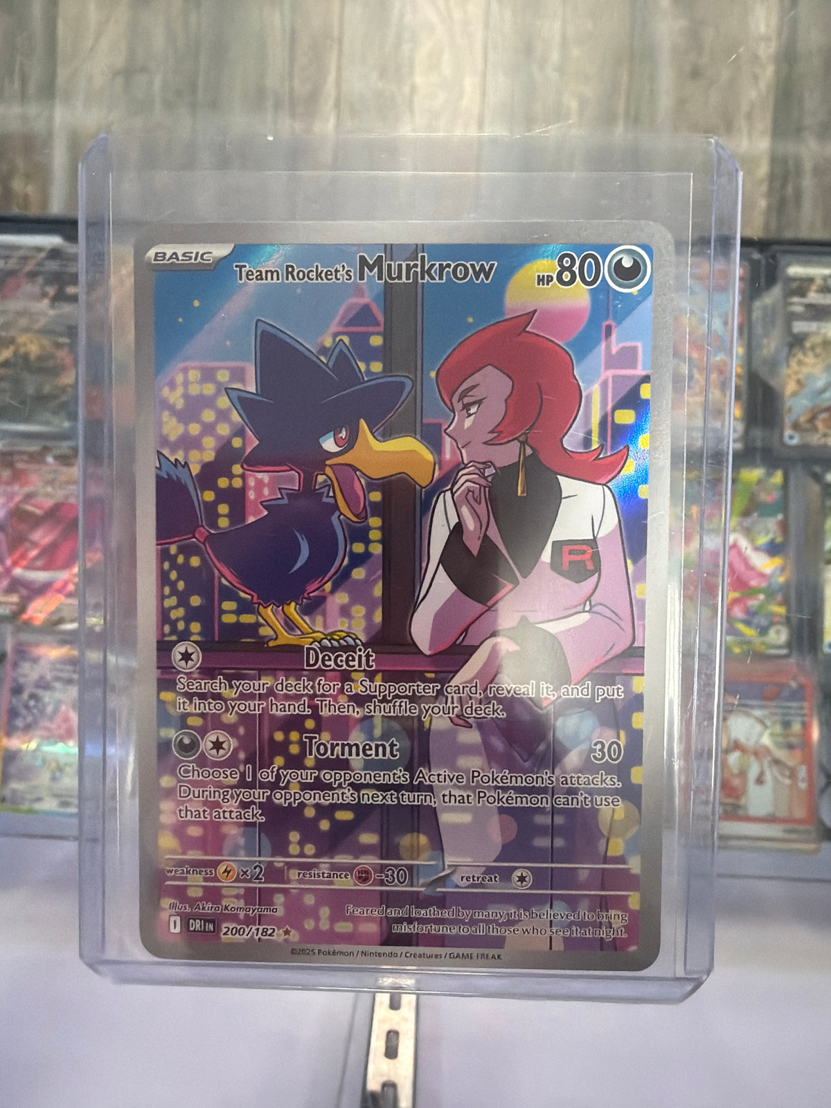 Team Rocket's Murkrow 200/182 Sv10: Destined Rivals | Pokémon