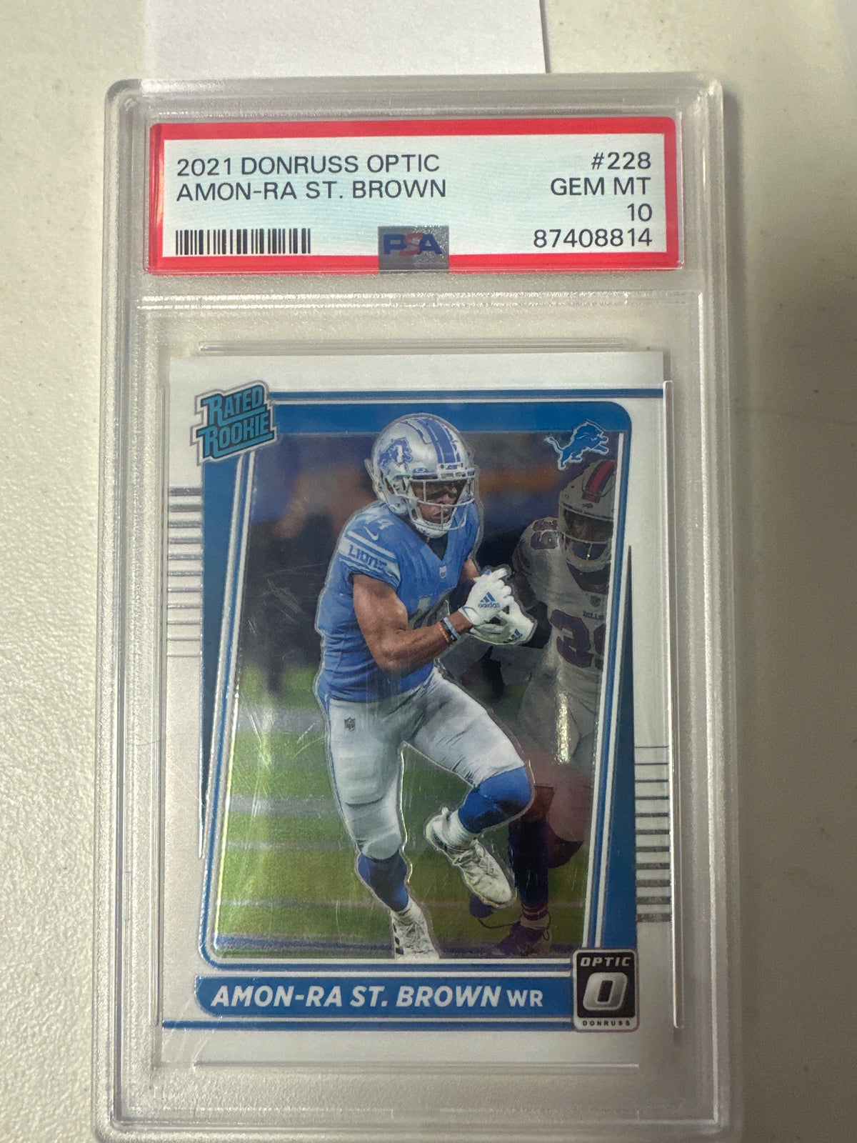 PSA 10 | 2021 Donruss Optic Amon-Ra St. Brown