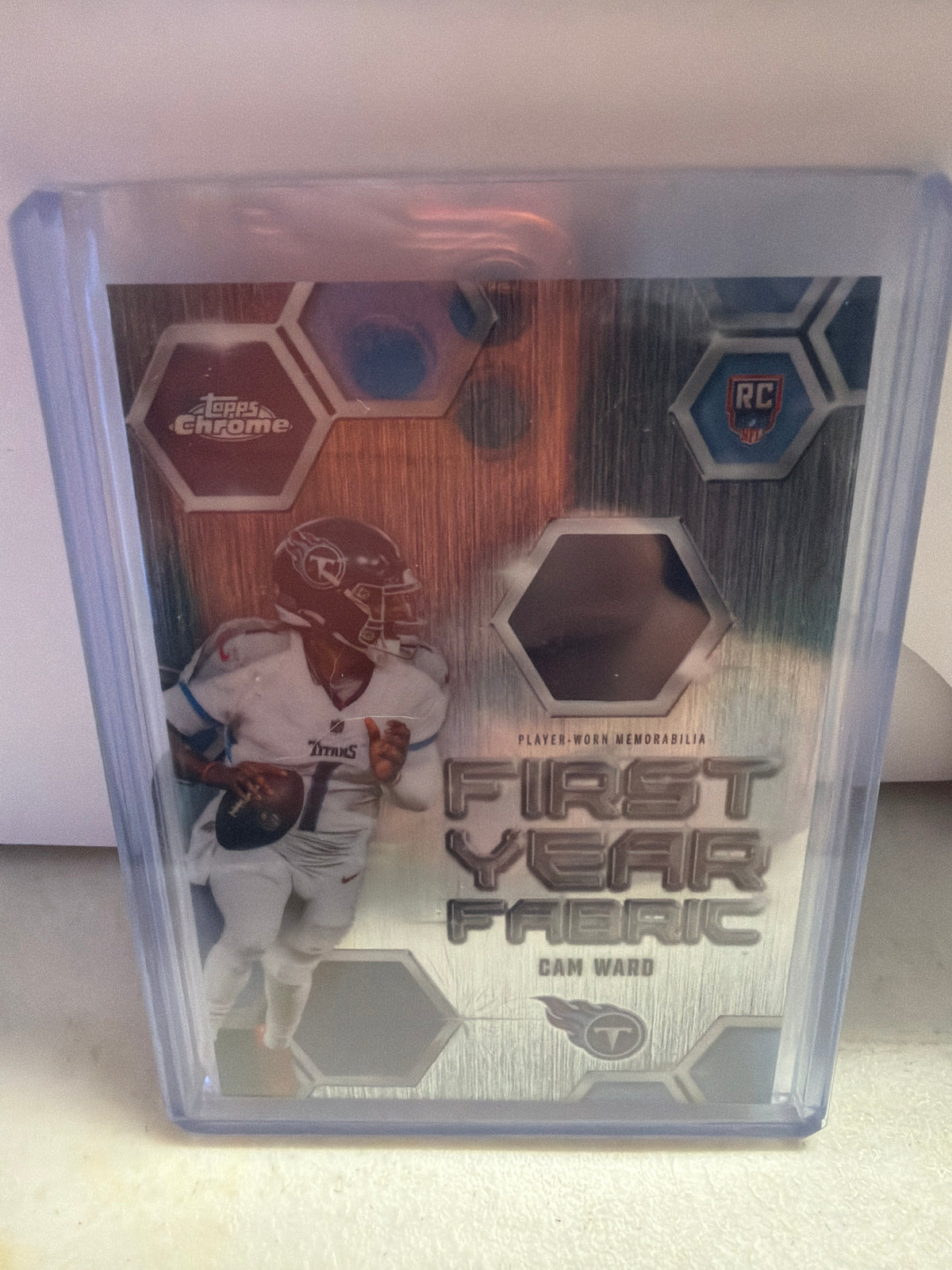 2025 Topps Chrome Cam Ward First Year Fabric PLAYER WORN Patch RC #FYF-CW
