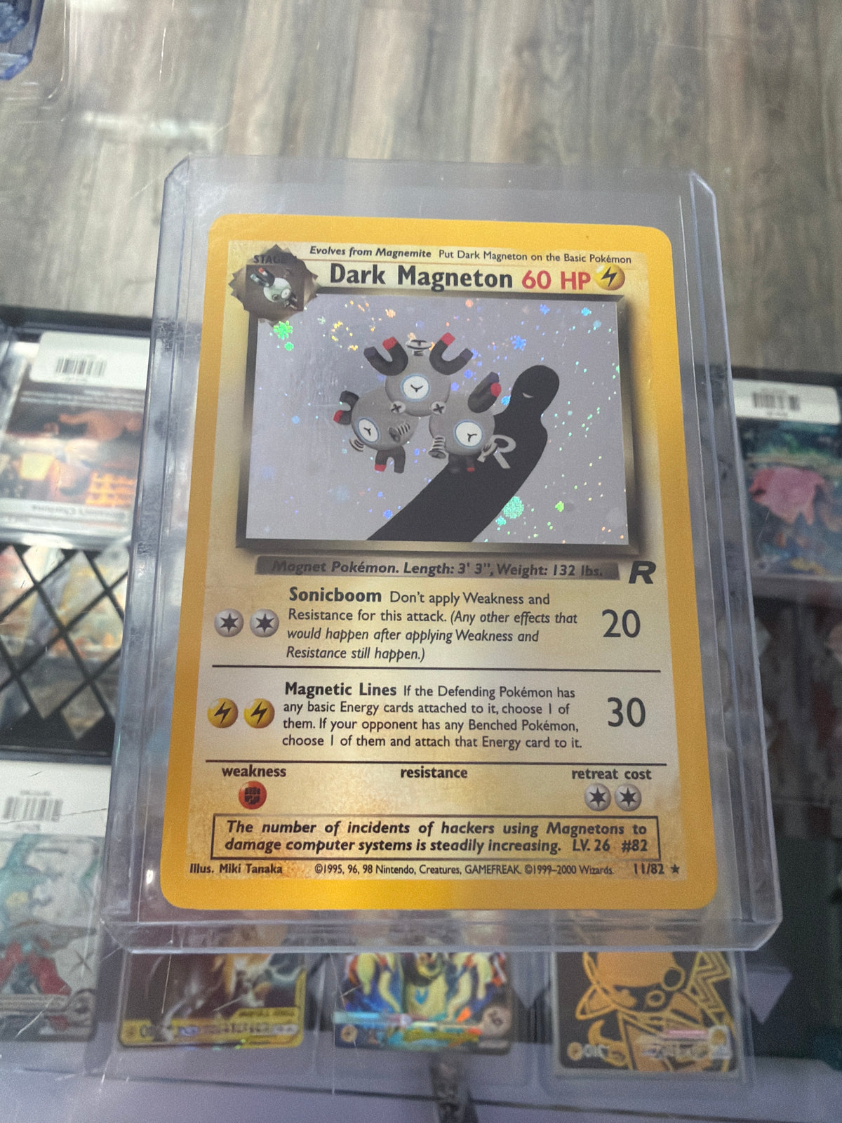 Pokémon TCG Dark Magneton Team Rocket #11/82 Unlimited Holo Rare English
