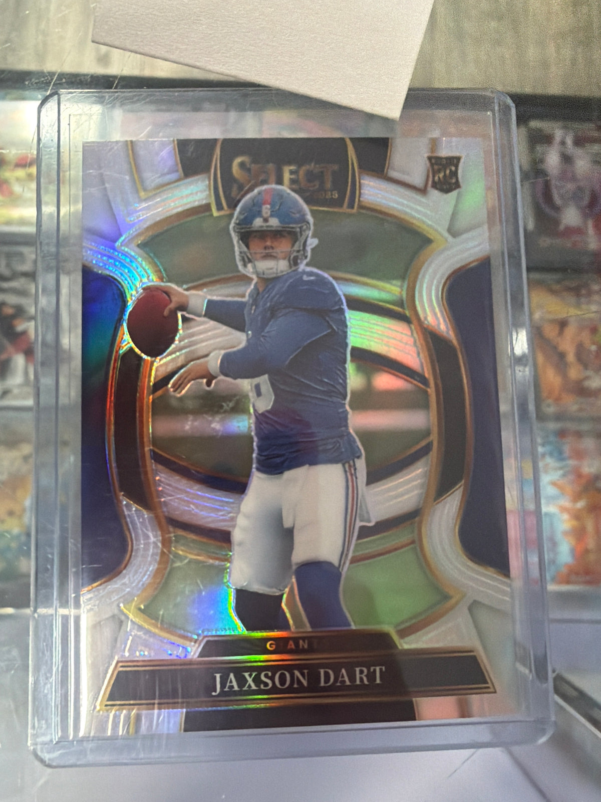 2025 Panini Select Silver Prizm Concourse Jaxson Dart Giants #93 (RC)