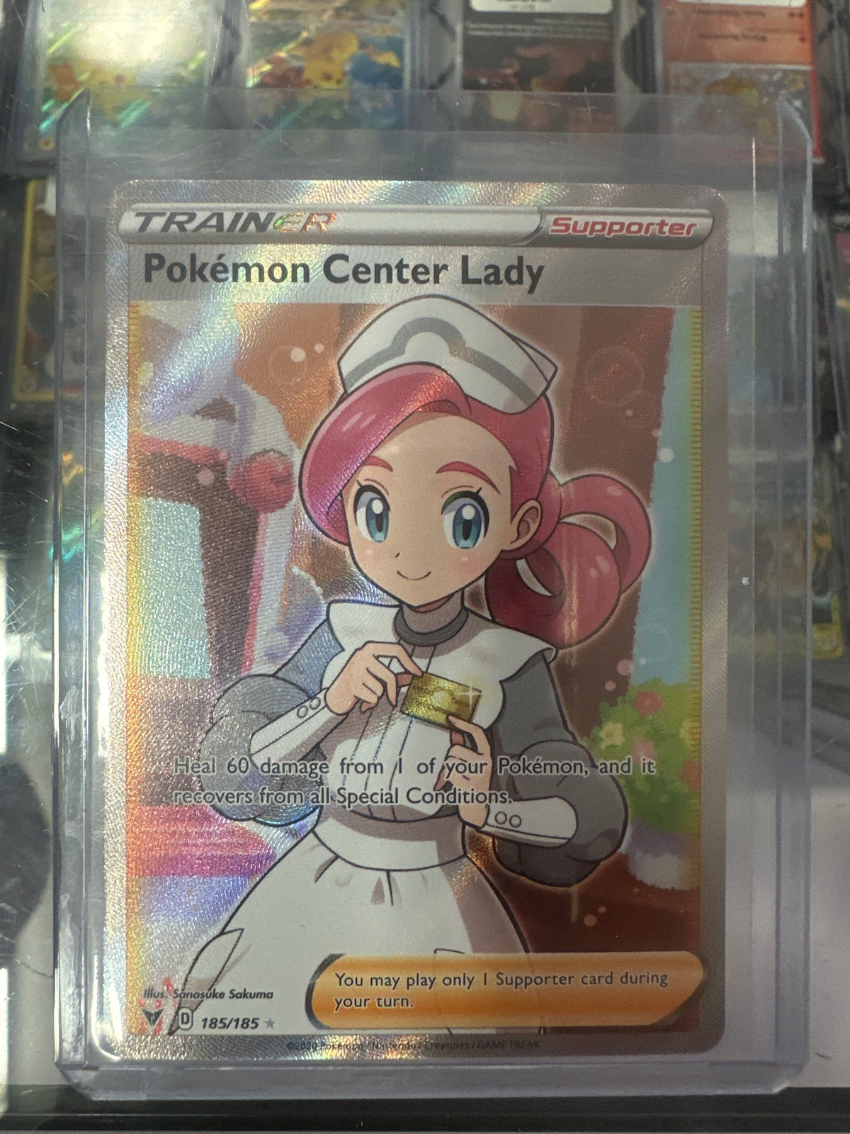 Pokémon Center Lady 185/185 • Vivid Voltage | Pokémon