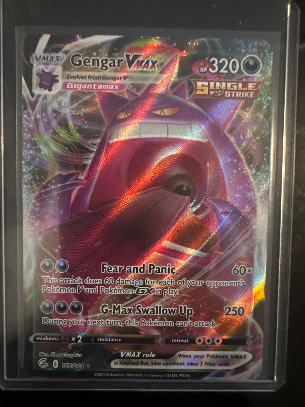 Gengar Vmax 157/264 • Fusion Strike | Pokémon
