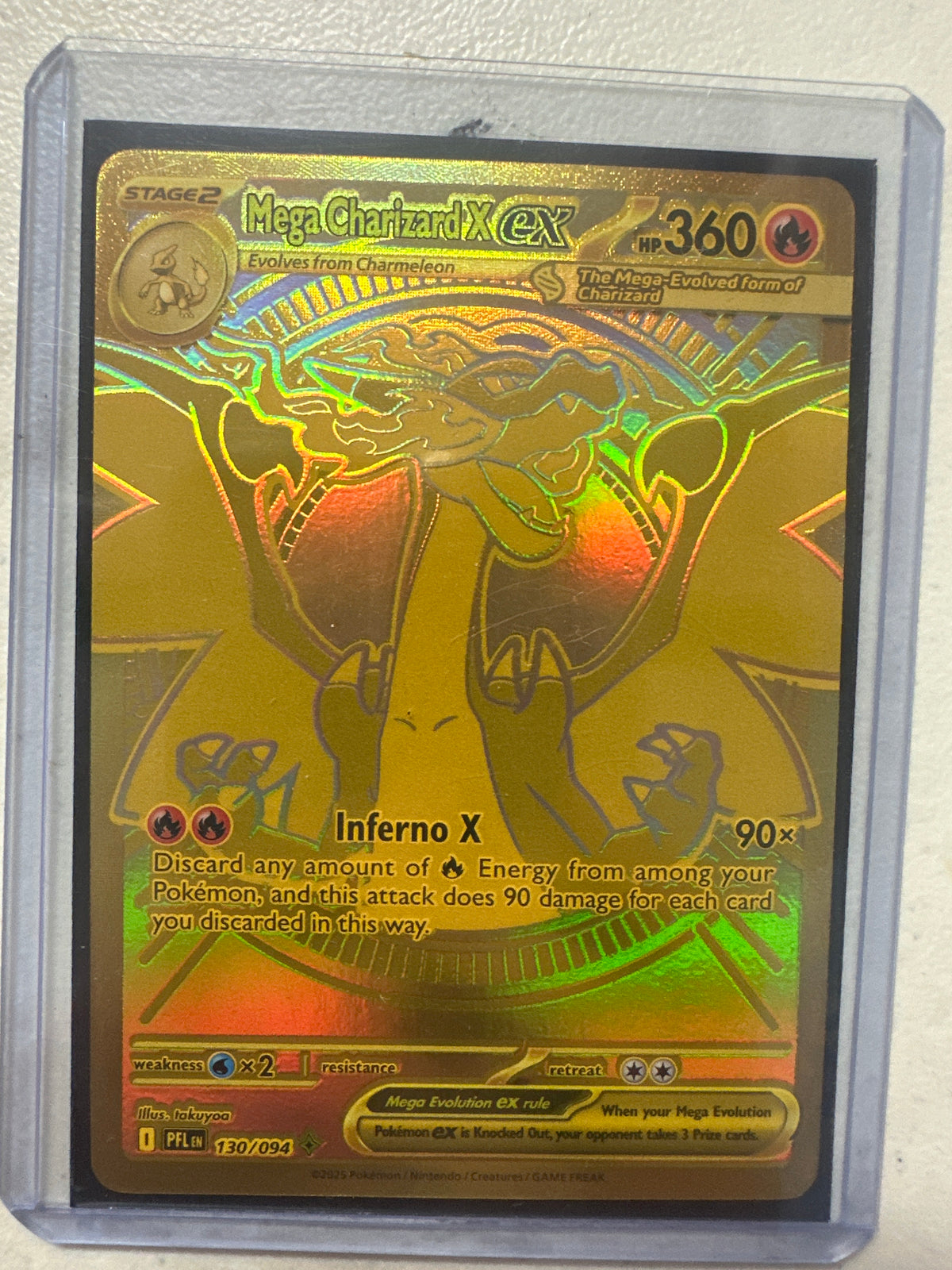Mega Charizard X EX 130/094 • Phantasmal Flames | Pokémon