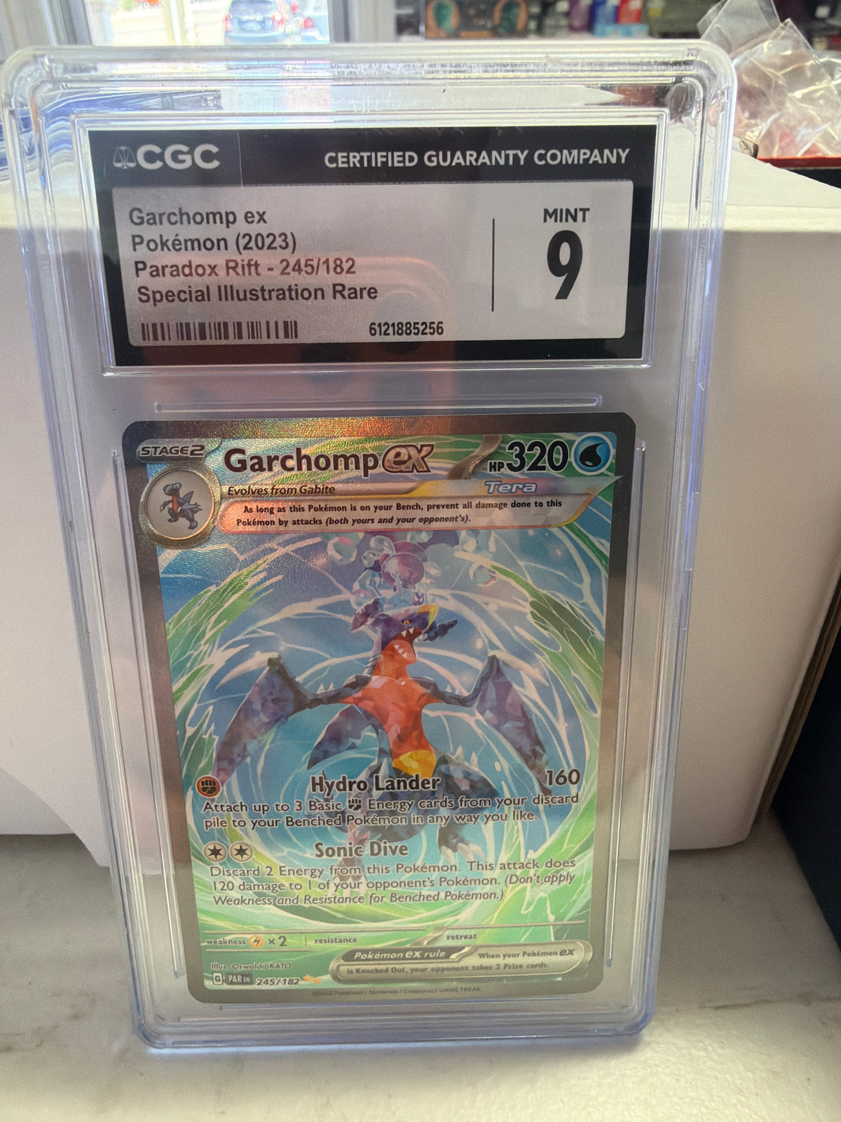 CGC 9 | Pokémon | SV Paradox Rift Garchomp ex #245/182 | Pokémon