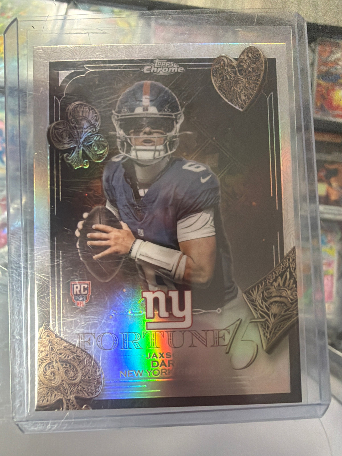 2025 Topps Chrome Fortune 15 Rookie Jaxson Dart #F15-23 New York Giants