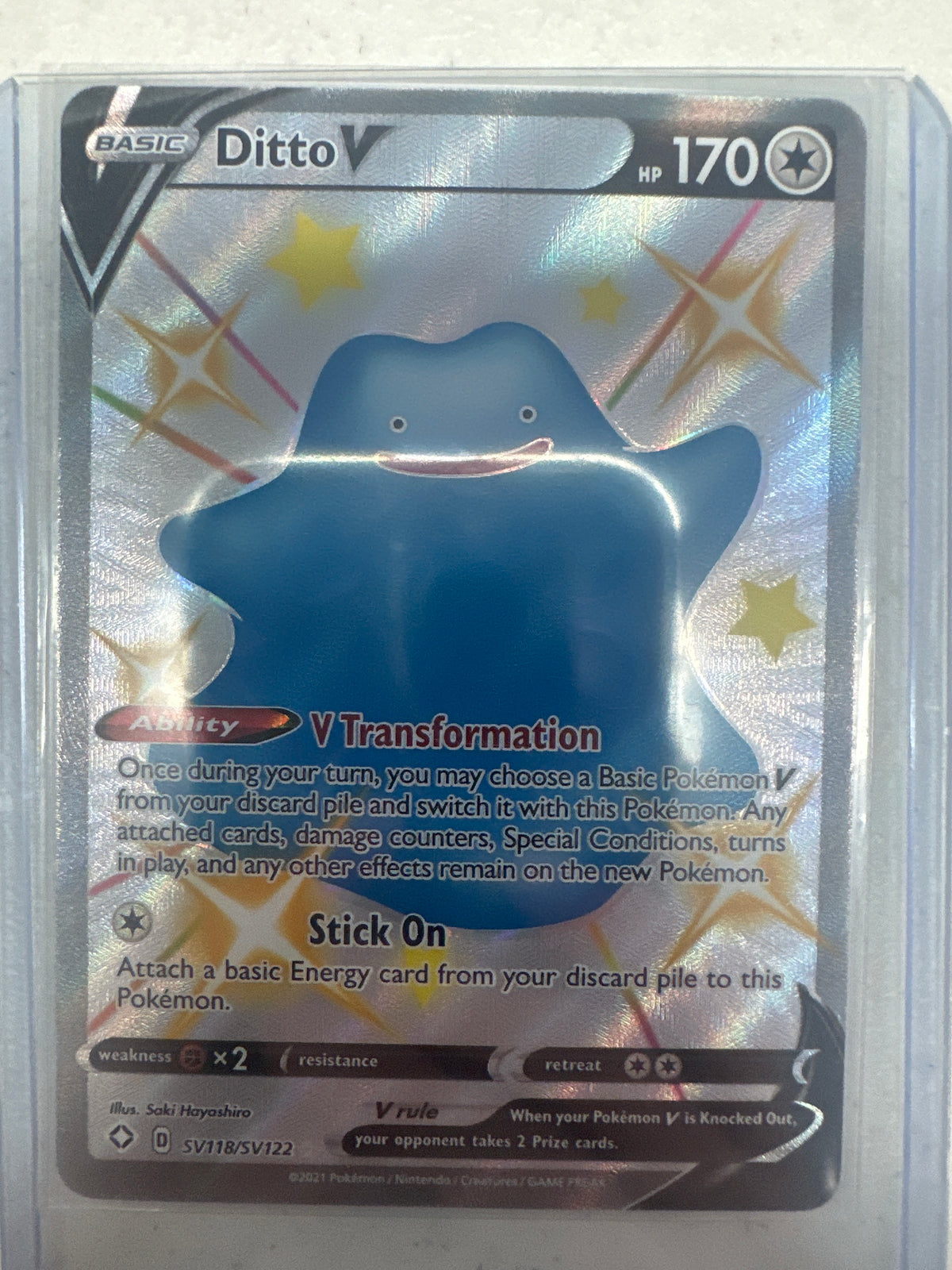 Ditto V SV118/SV122 • Shining Fates: Shiny Vault | Pokémon