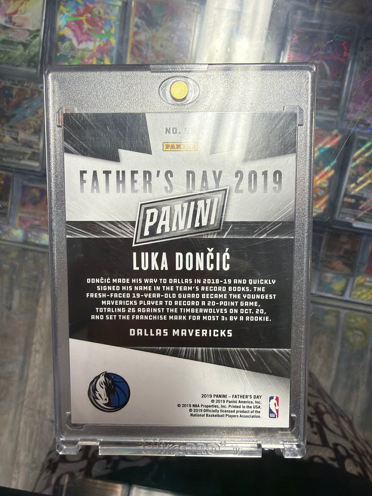 2019 Panini Father's Day Luka Doncic Rookie Hyper Plaid /5 #56 Low Pop SSP