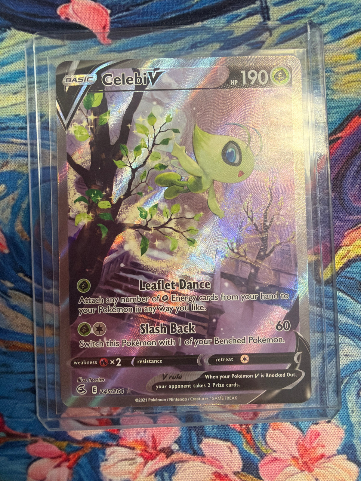 CELEBI V 2021 Pokémon SWSH FUSION STRIKE #245/264 | Pokémon