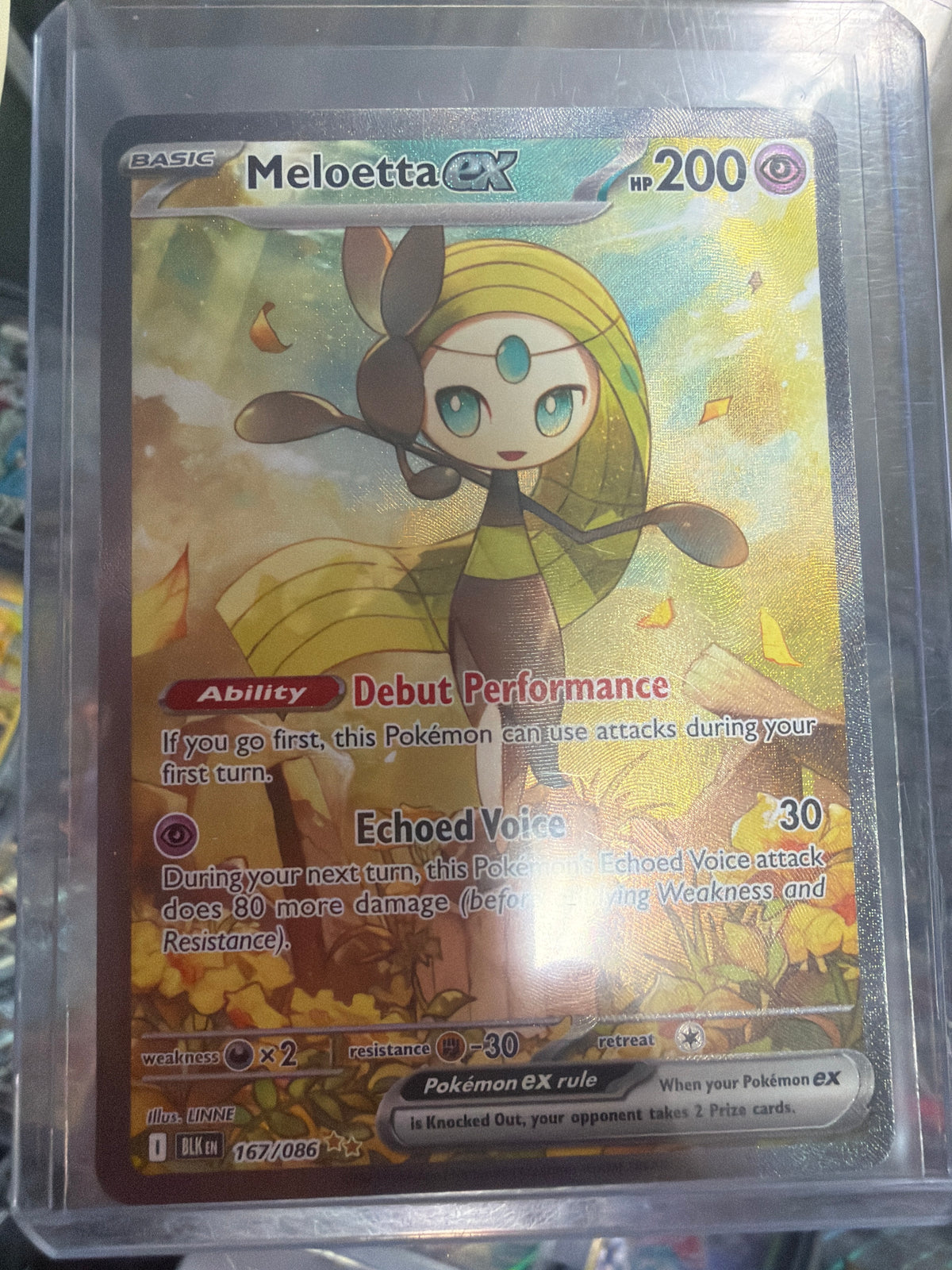 Meloetta ex - 167/086 - SV: Black Bolt (BLK) | Pokémon