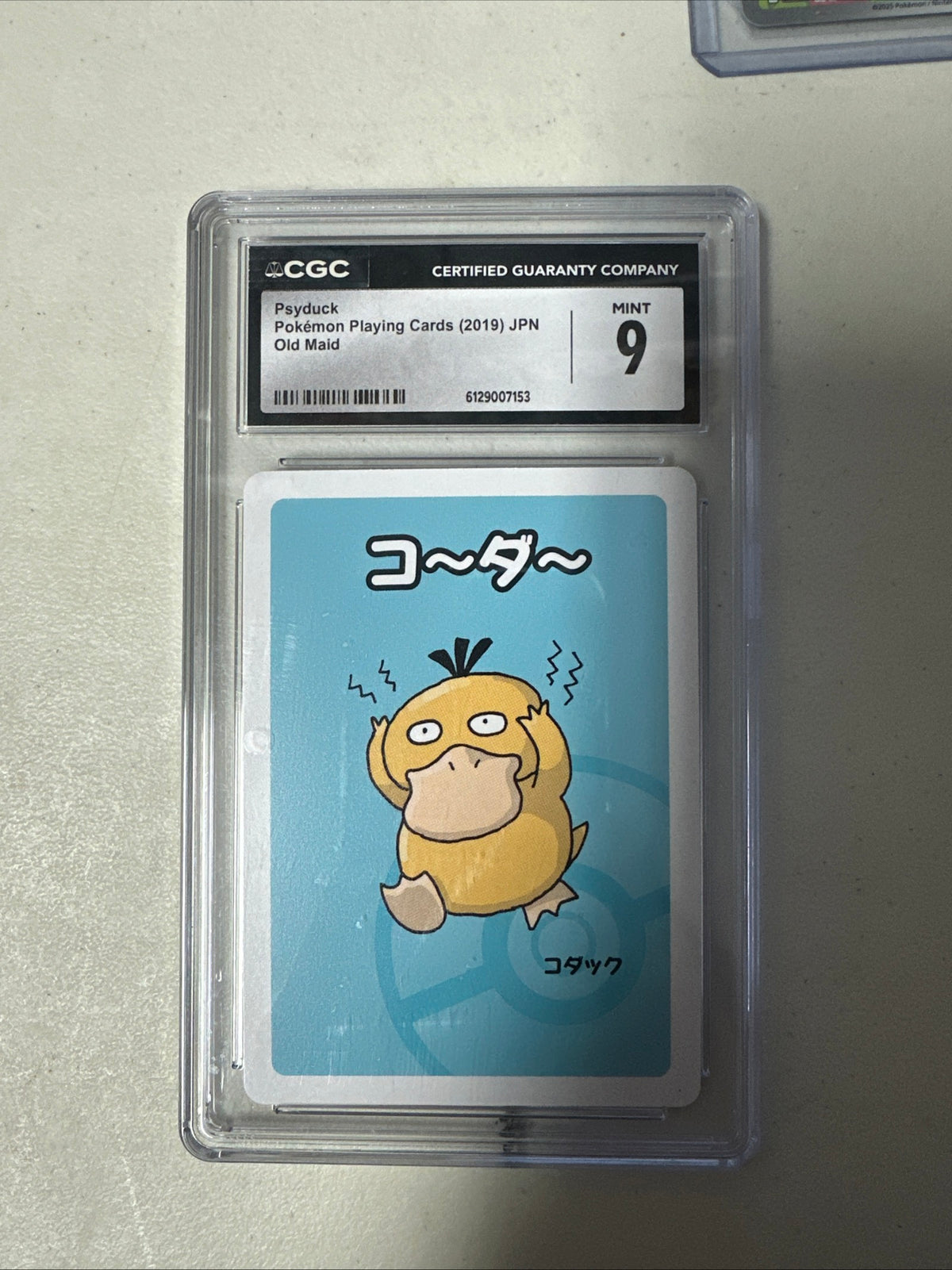 JP CGC Mint 9 Psyduck • Old Maid | Pokémon