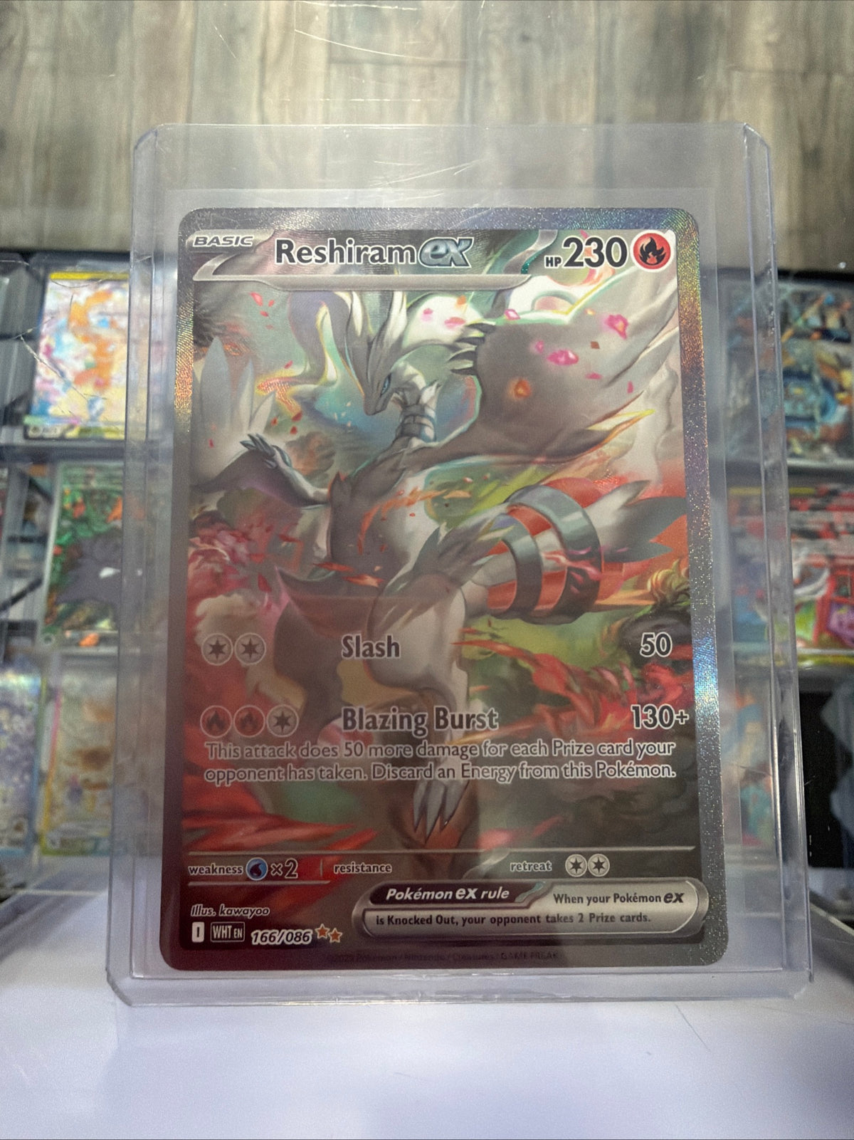 Reshiram ex 166/086 Sv: White Flare Holo FRESH