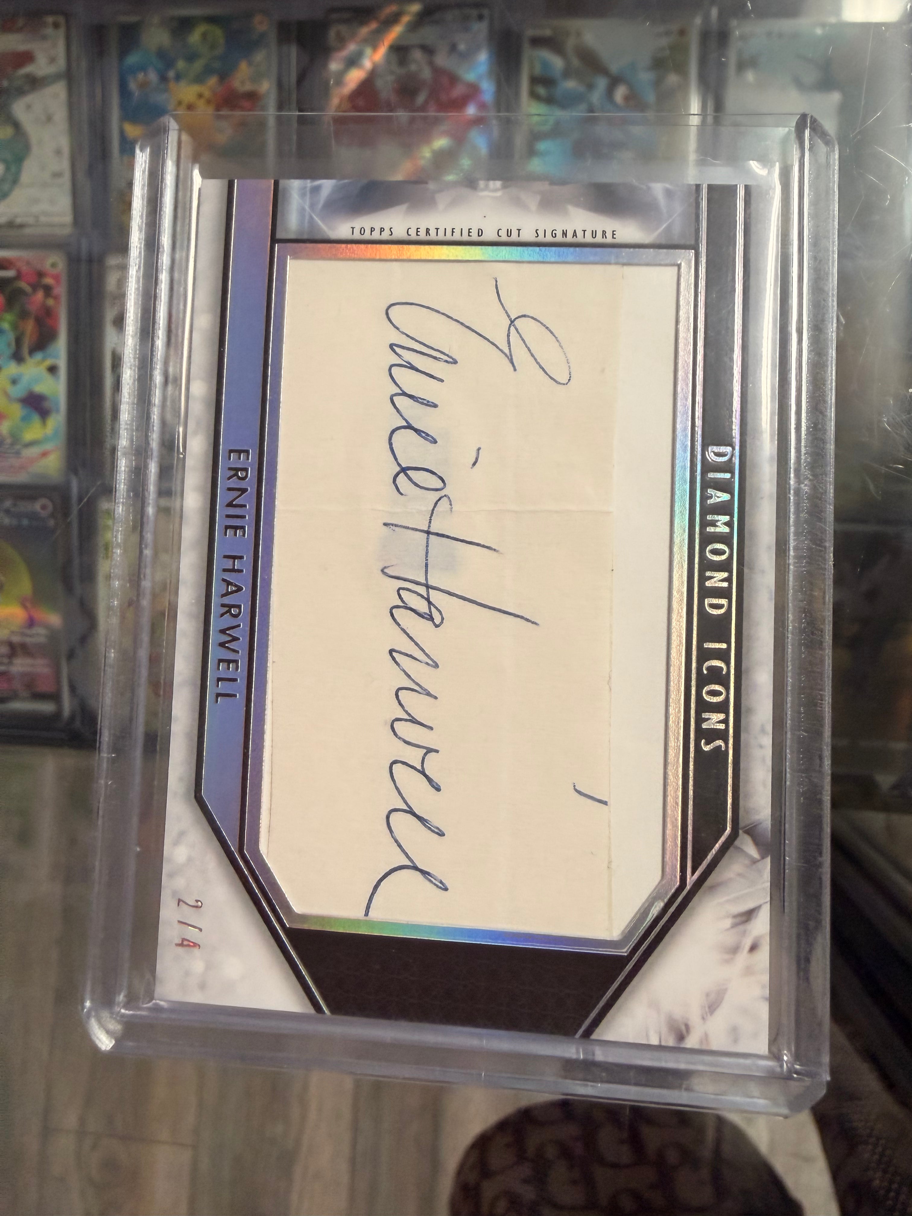 2019 Topps Diamond Icons Ernie Harwell Cut Signature Auto 2/4 CS-EH Tigers HOF
