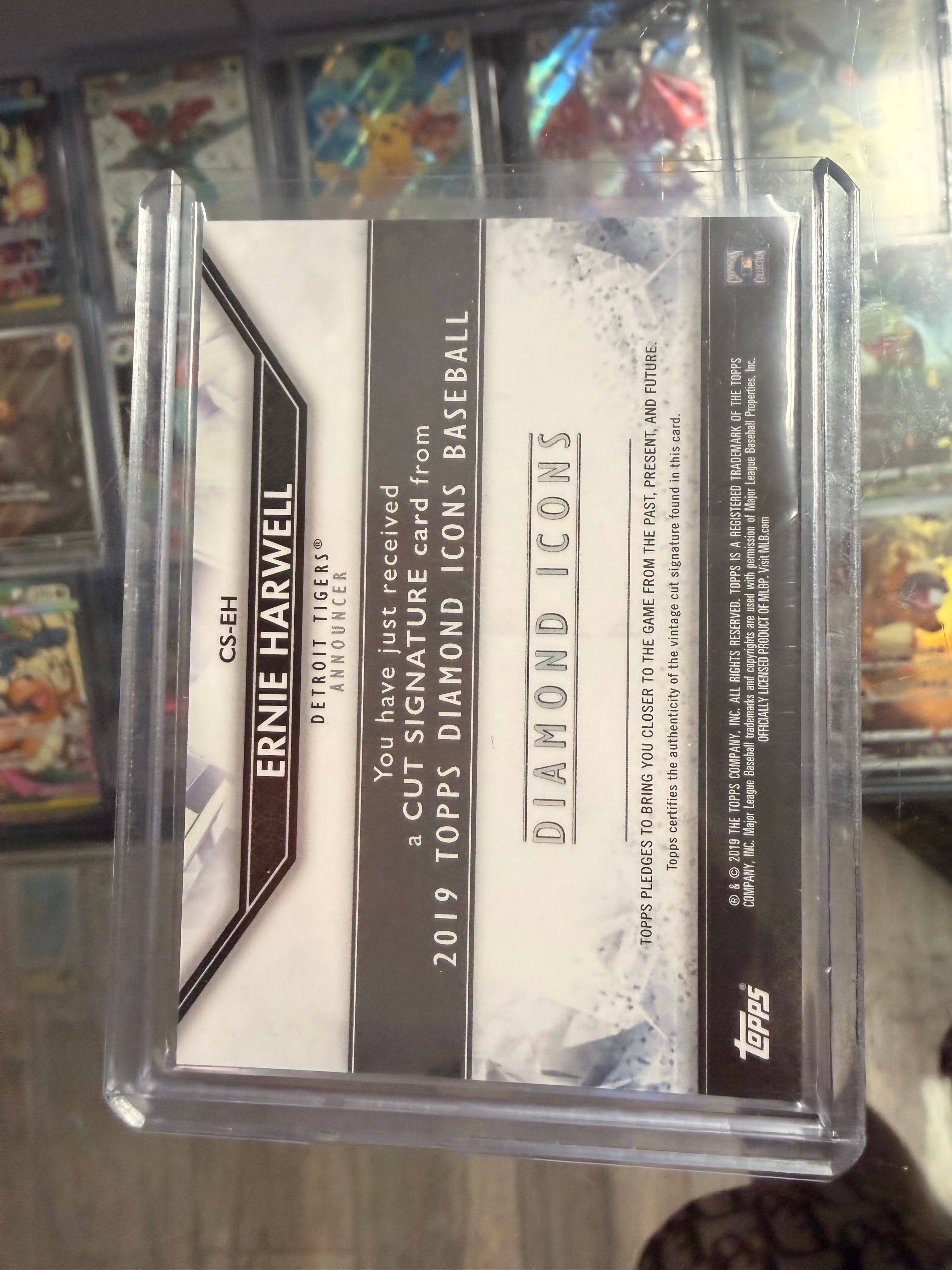 2019 Topps Diamond Icons Ernie Harwell Cut Signature Auto 2/4 CS-EH Tigers HOF