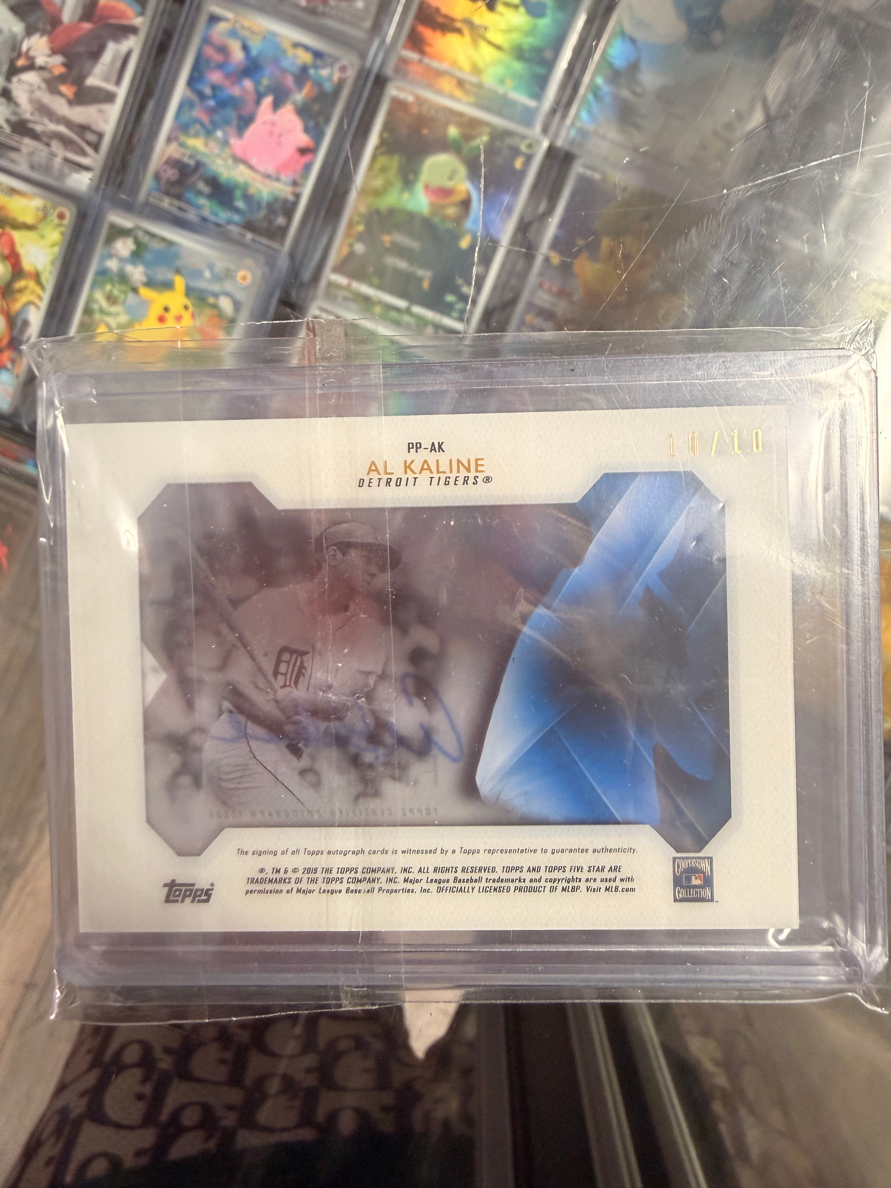 2021 Topps Transcendent Al Kaline Auto Green /10 Detroit Tigers HOF On Card